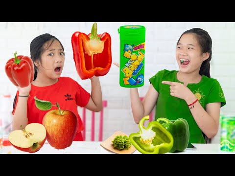 Thi Ăn Đồ Ăn Cùng Một Màu ❤ Chỉ Ăn Một Màu Thức Ăn Trang Vlog