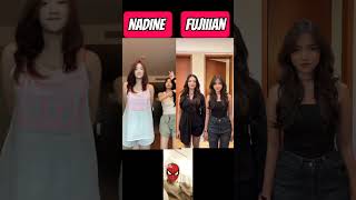 Aku Disini Kau Disana Dance Challenge Nadine Vs Fujiiian