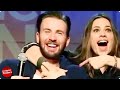 CAPTAIN AMERICA Surprised by Peggy Carter! Chris Evans & Hayley Atwell Reunite #shorts