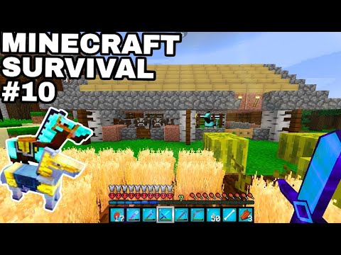 Minecraft Survival EP #10 establos de caballos :)