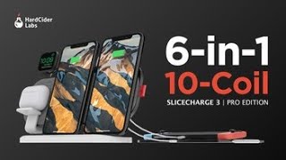 Slicecharge 3 Pro 6-In-1, 10-Coil Desktop Charging Station