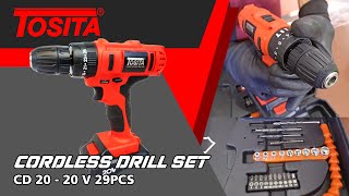 Super Lengkap Cordless Drill Set Tosita