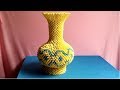 How to make 3d origami vase Làm lọ hoa origami 3d