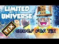 Codes For Tix - Limited Universe/Roblox
