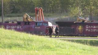 A Look At The Derailment In Ogden Sd60Sd30C-Eco