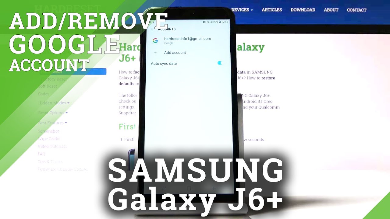 How to Add or Remove Google User on Samsung Galaxy J6+ | How to Add or Remove Google User on Samsung Galaxy J6+ |