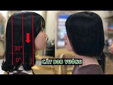 Hướng dẫn cắt tóc bob vuông không phức tạp