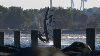 Insane Flat Water Windsurfing In A North German Harbour