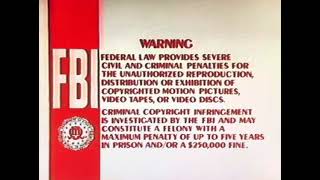 Red-Orange FBI Warning Screens (1984-1991)
