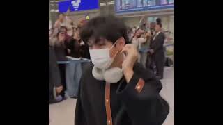 Live Bts V Returned Back To Korea From Paris Taehyung At Incheon Airport Today Bts V Airport