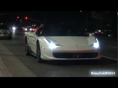 BrianZuk records a stunning twotone gloss white gloss black Ferrari 458 