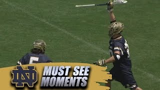 Incredible Shot From Midfield Beats The Buzzer For Notre Dame Lacrosse
