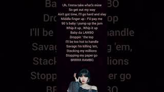 Boombayah English Rap Lyrics - Lisa