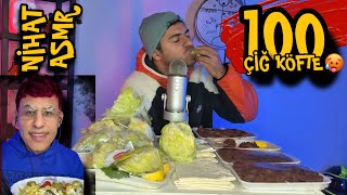 100 Çiğ Köfte Asmr Nihat Asmre Meydan Okudum