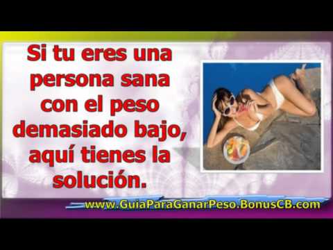 COMO SUBIR DE PESO SIN ENGORDAR