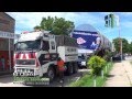 Camión transportando equipamiento para la Planta Separadora de Líquidos del Chaco