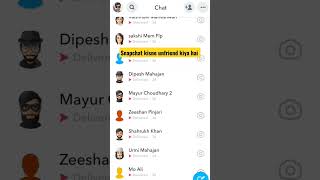 Snapchat Par Kisne Unfollow Kiya Hai