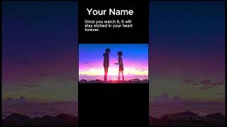 Your Name Your Name Anime Nahid Anime Bd
