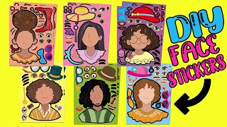 Disney Encanto Diy Make Your Own Face Stickers With Mirabel, Isabela, Luisa, Bruno At Madrigal House