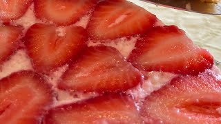 Erdbeertorte ASMR der einzige Erdbeerkuchen, den mein Mann mag