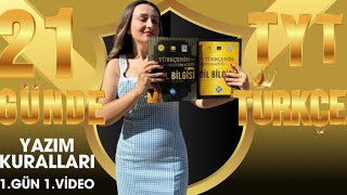 1 Yazım Kuralları 21 Günde Tyt Türkçe Kampi 2025 Tyt Türkçe 1.Gün 1.Vi̇deo