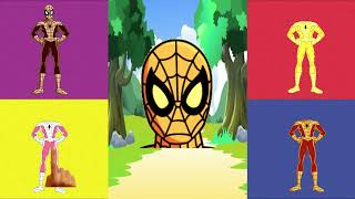 Match The Head Spiderman Wrong Heads Top Learn Colors For Kids