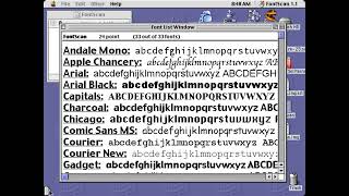 Apple Macintosh - Fontscan 1994 Peter J. Welch