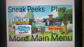 Fanmade Sneak Peeks Menu