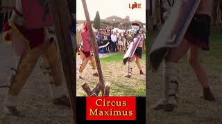 Thraex Vs Murmillo Gladiator Duel In Circus Maximus Natale Di Roma