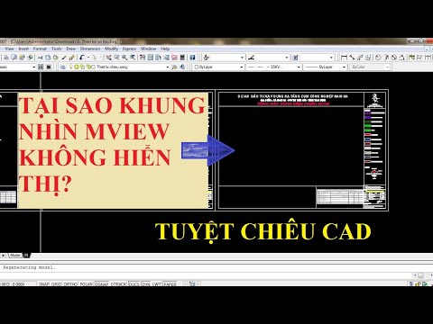 Lỗi không hiển thị khung nhìn Mview trong Layout - Tuyệt chiêu Autocad