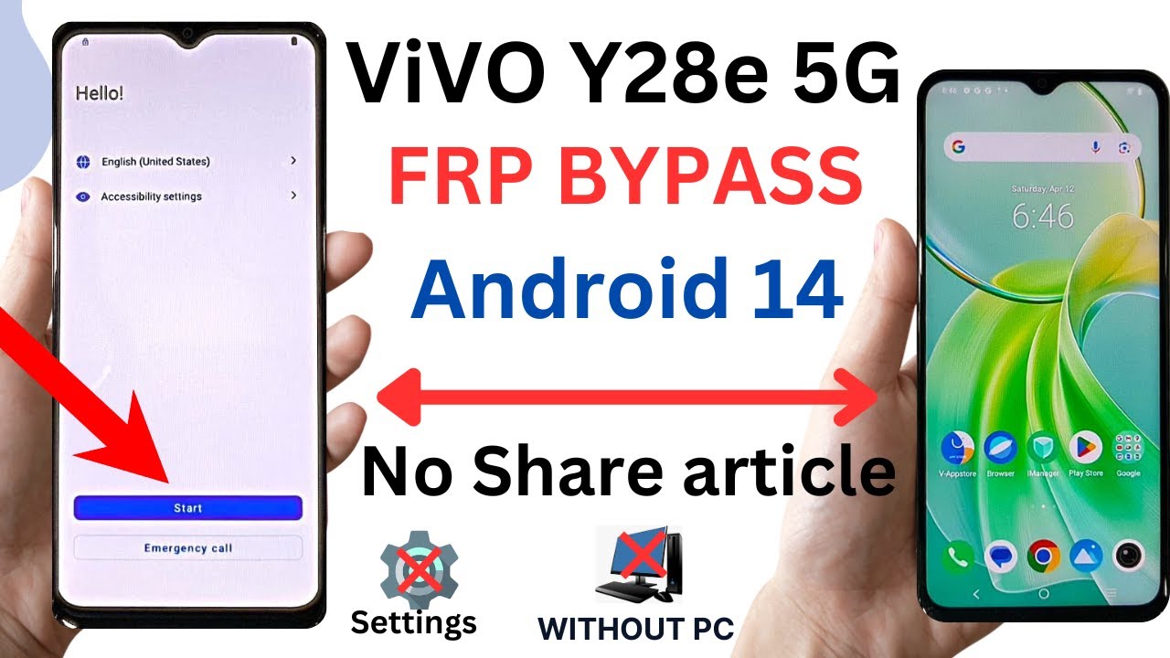 Vivo Y28e 5G FRP Unlock/Bypass Android 14 | Settings Not Vivo Y28e 5G FRP Unlock/Bypass Android 14 | Settings Not