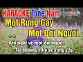 Karaoke || Một Đời Người Một Rừng Cây - Tone Nam || Nhạc Sống Duy Tùng