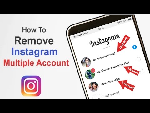 How to remove instagram multiple account | Delete How to remove instagram multiple account | Delete