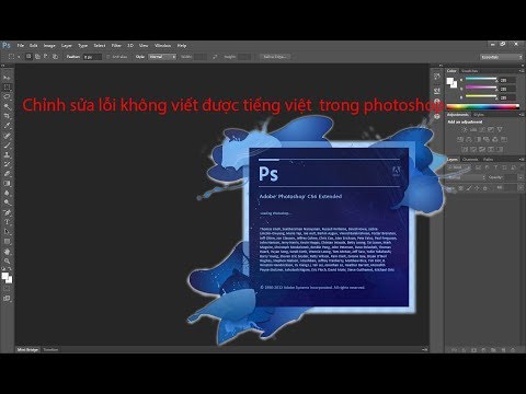 Chỉnh sửa lỗi không viết được tiếng việt trong photoshop