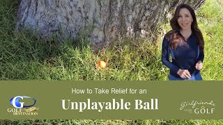 How To Take An Unplayable Ball - Unplayable Lie - F Rules For Beginners