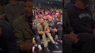 Selena Gomez And Michael B Jordan Courtside At The Barclay Center