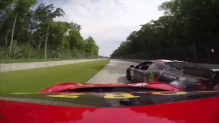 Ferrari 458 Insane Crash At Road America 2015