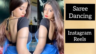 Saree Dancing Instagram Model Beautiful Curves Reels Shorts Youtube Youtuber Tiktok