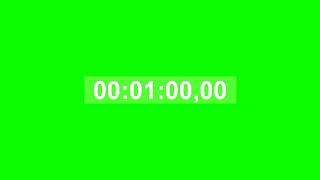 Таймер 1 Минута Со Звуком Зеленый Фон \ Timer 1 Minute With Sound Green Background
