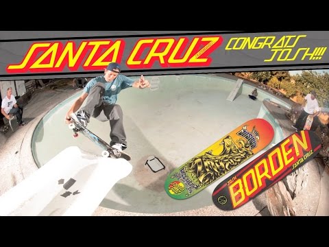 Josh Borden is Santa Cruz Skateboards Newest Pro!