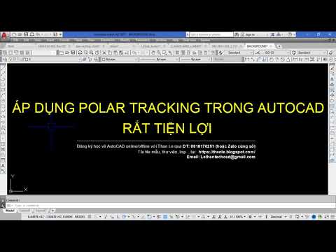 POLAR TRACKING DÙNG ĐỂ LẤY GÓC ĐỘ RẤT NHANH - KHI VẼ AUTOCAD BẠN PHẢI BIẾT TẬN DỤNG