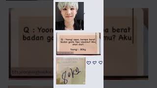 Bts Yoongis Ideal Type Of Girl