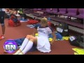 Eliska Klucinova: Deportista se cambia ropa interior en el Estadio Olímpico de Londres