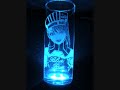 【TIGER & BUNNY】ブルーローズBluerose彫ってみた【グラスリッツェンGlasritzen】