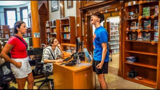 Screaming In Library Prank