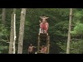 John A on rope swing
