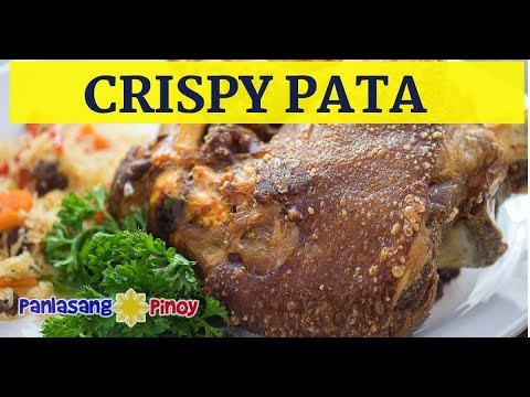 VIDEO : crispy pata - panlasang pinoy - this video will show you how to cook the perfect crispy pata for christmas. you will learn the technique that i use to reduce splatters ...