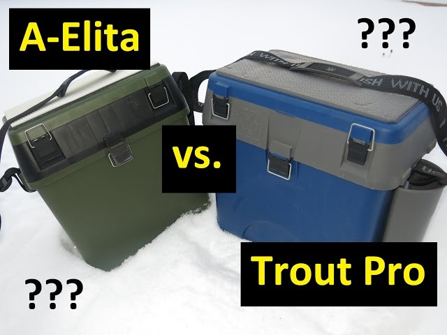 Кто кого? Сравнение зимних ящиков A-Elita и Trout Pro.