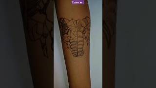 Temporary Tattoo Elephant On Hand