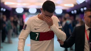 Cristiano Ronaldo Crying At Worldcup 2022 Cr7 End Walk